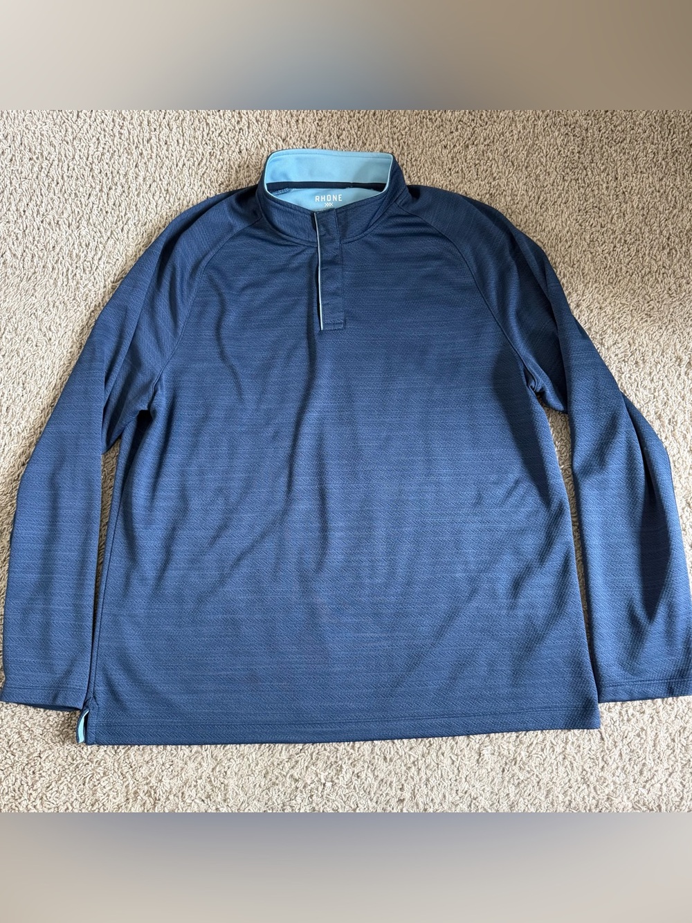 Rhone Quarter Button Snap Clubhouse Golf Pullover Sweater